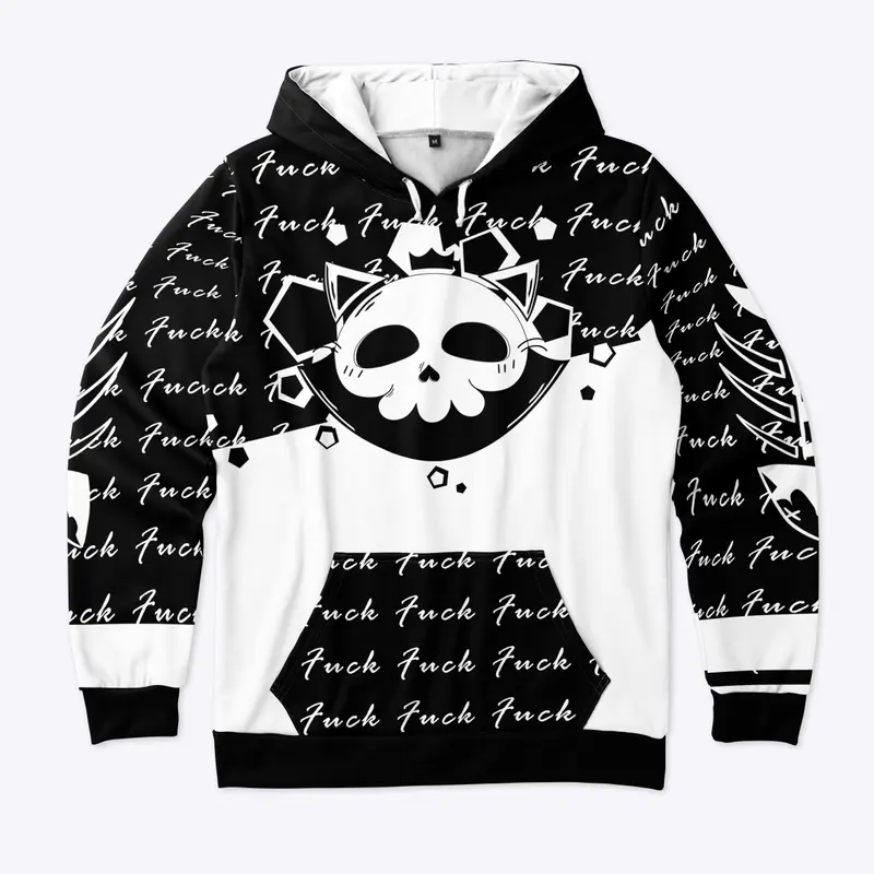 Hoodie Black dead fish